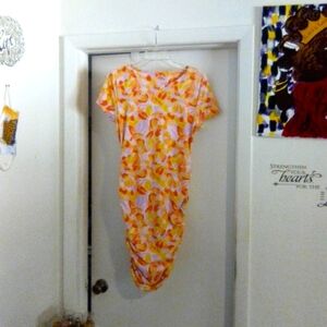 Women's Spring Floral Bodycon Dress